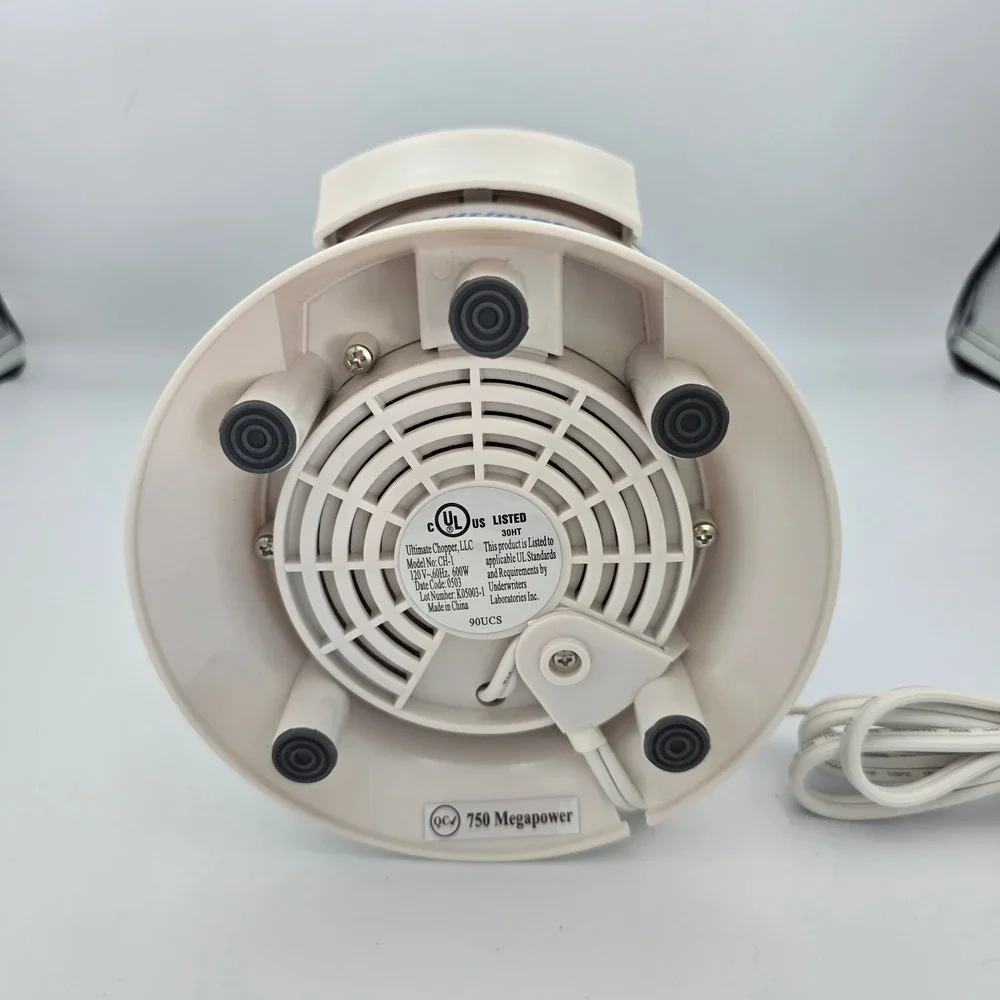 Ultimate Chopper Food Processor CH-1 White New Open Box